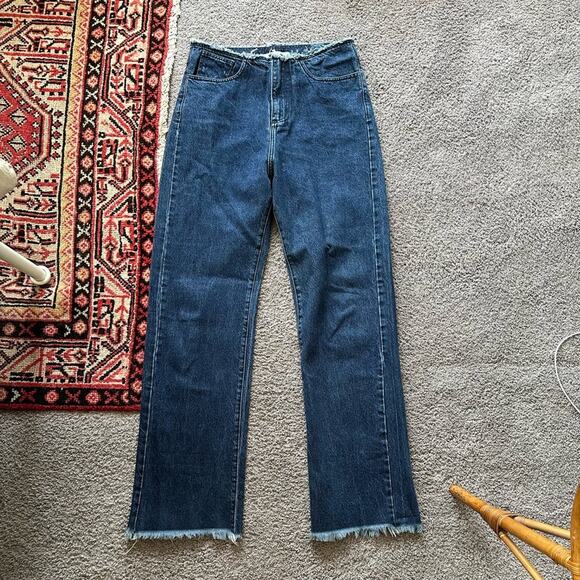 Marques Almeida Waistless Fringe Jeans - Picture 1 of 8